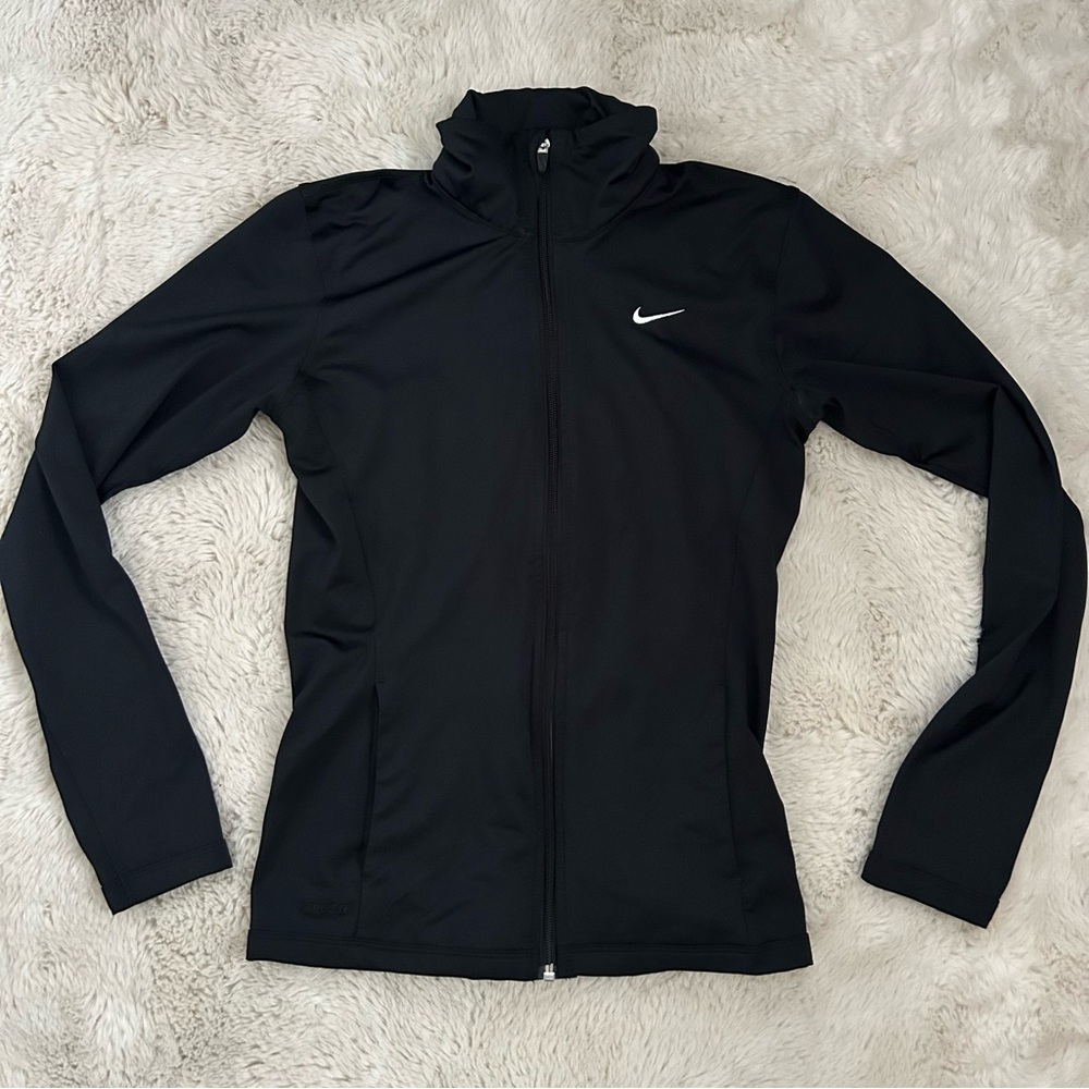 Nike Women's Black Dri Fit Zip Up